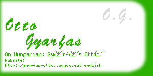 otto gyarfas business card